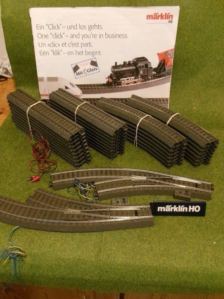 Marklin C rails 24188 elektrische wissels Verzenden kan ook, Ophalen, Wisselstroom, Rails, Zo goed als nieuw