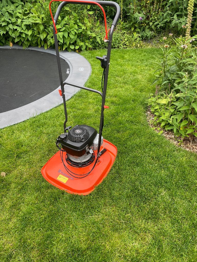 Zweefmaaier, Ophalen, Zo goed als nieuw, Benzine-grasmaaier, Husqvarna