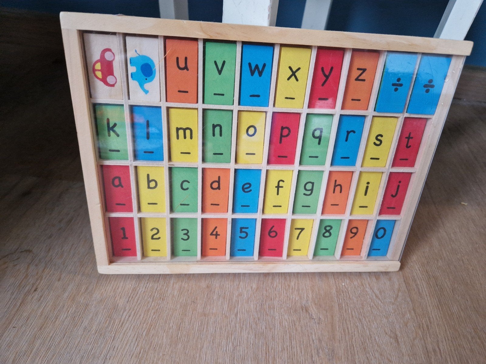 Houten letter- en cijferplank, Kinderen en Baby's, Ophalen, Gebruikt, Taal en Lezen