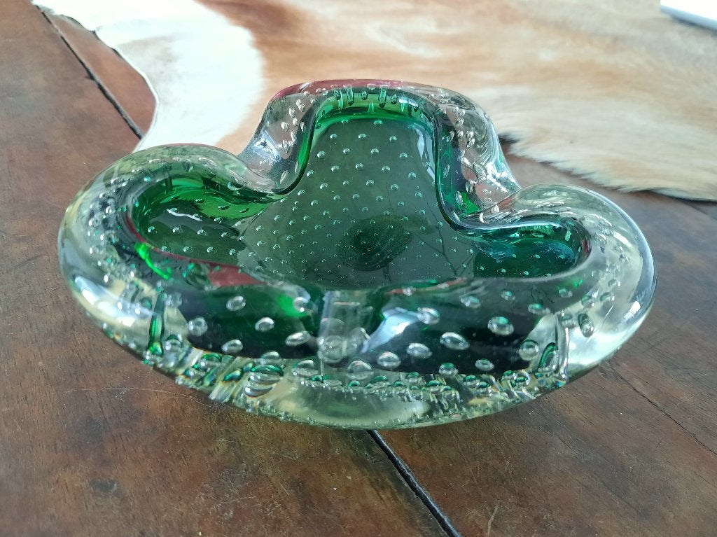 Vintage Murano glazen schaal / asbak – Flavio Poli stijl, Antiek en Kunst, Antiek | Glas en Kristal, Ophalen