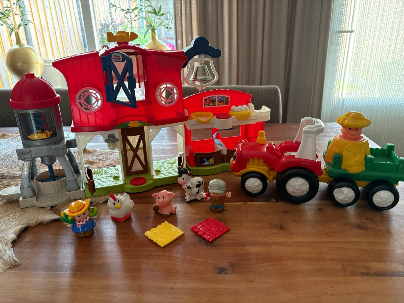 Little People Boerderij met Dieren en Geluid & tractor boer, Ophalen of Verzenden, Zo goed als nieuw, Speelset, Met licht