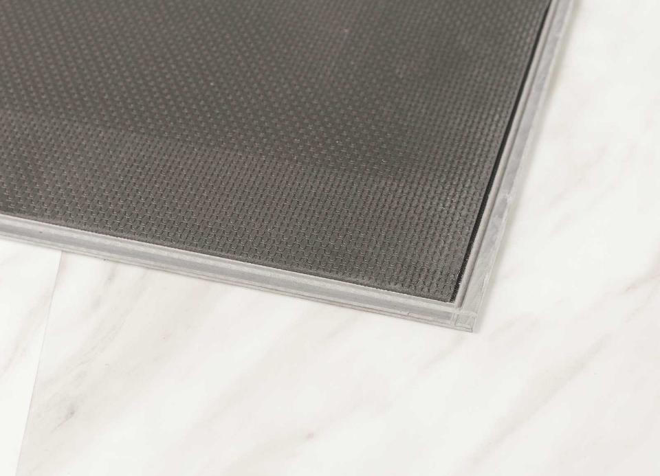 Tegel pvc vloer, Ophalen, 75 m² of meer, Wit, Overige typen