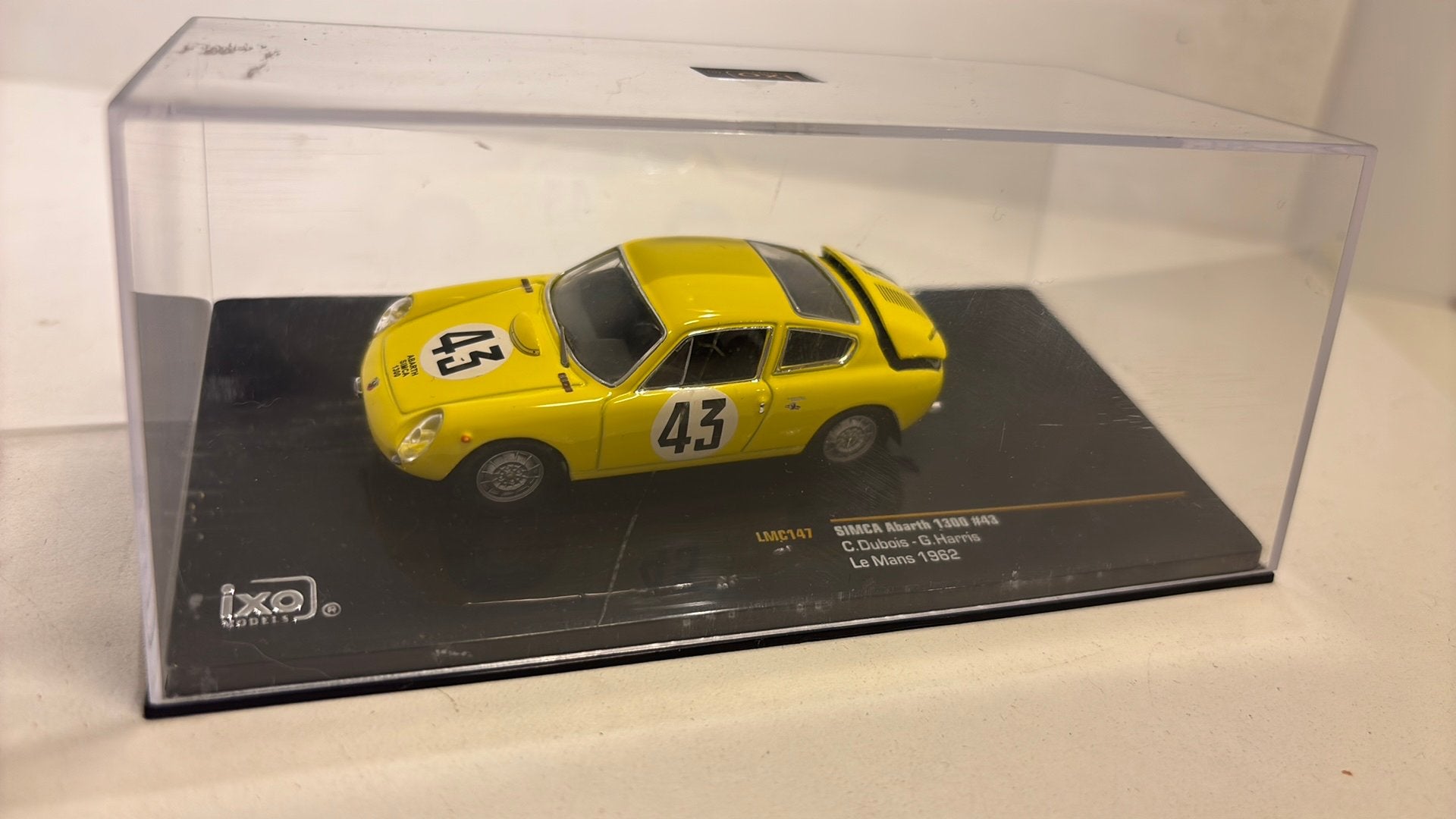 Simca abarth 1300 #43 le mans 1962 ixo 1.43, Overige merken, Auto, Ophalen of Verzenden, A