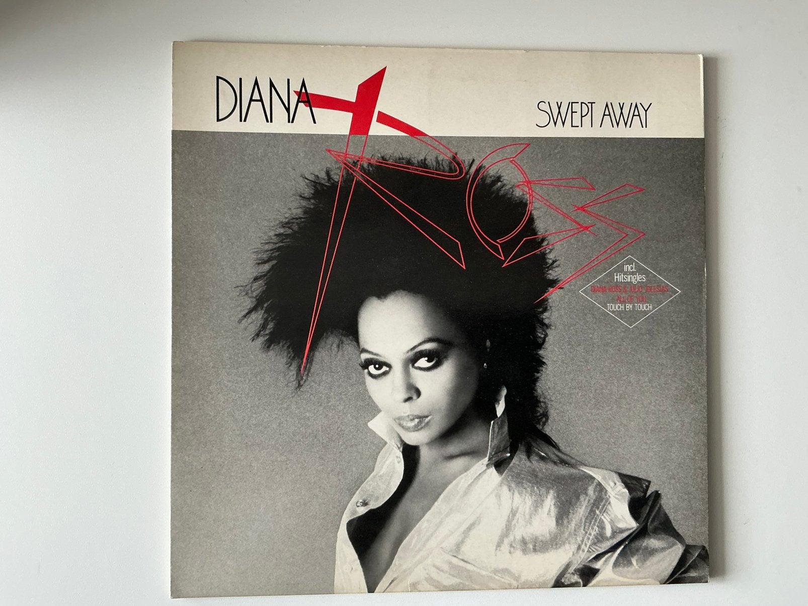 Diana Ross – Swept Away LP Synth pop, LP, Gebruikt, Pop, Ophalen of Verzenden