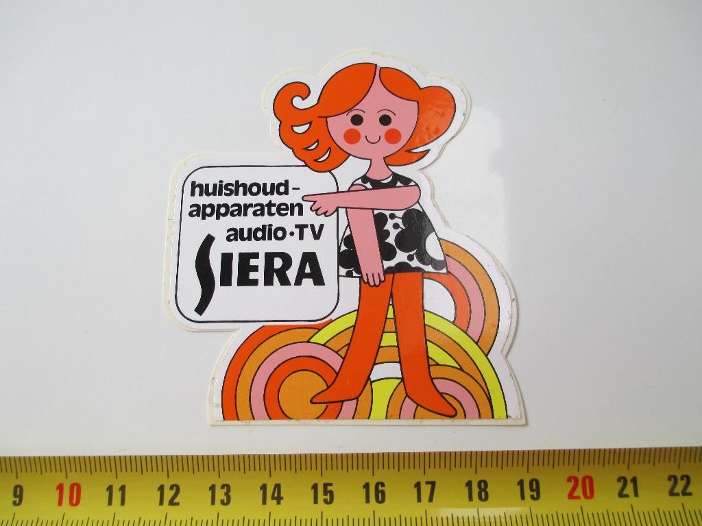 sticker SIERA ( PHILIPS )  Huishoudapparaten audio TV *, Verzamelen, Ophalen, Zo goed als nieuw