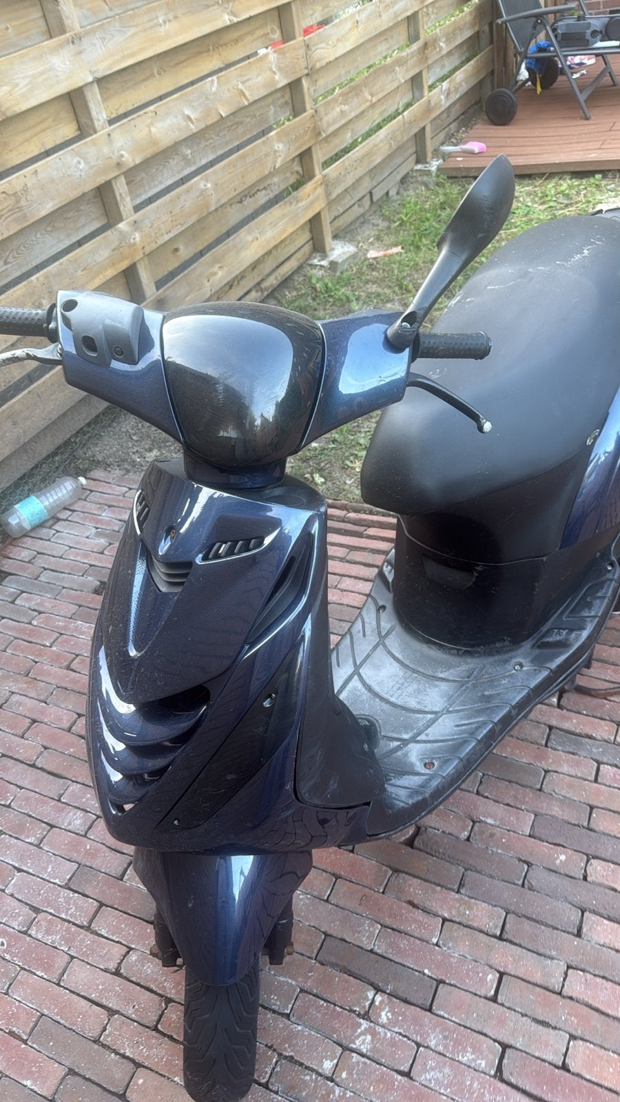 Blauwe scooter met gebruikssporen, Ophalen of Verzenden, Gebruikt, Benzine, Overige merken