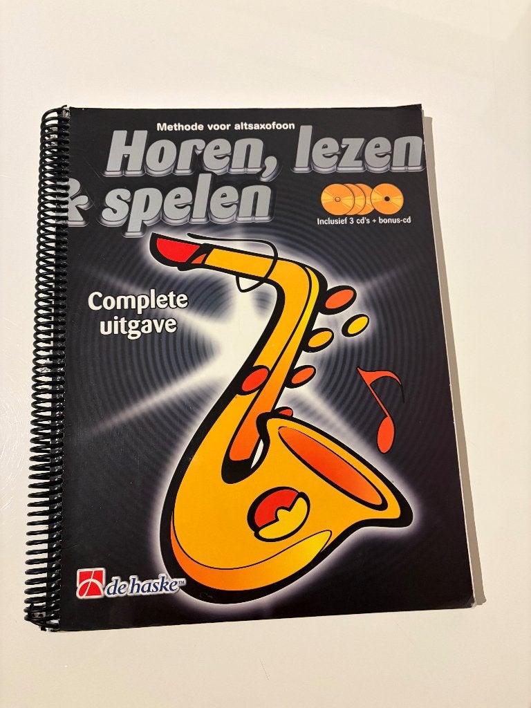 Horen, lezen & spelen altsax, Muziek en Instrumenten, Bladmuziek, Gebruikt, Les of Cursus, Overige genres, Saxofoon, Ophalen of Verzenden