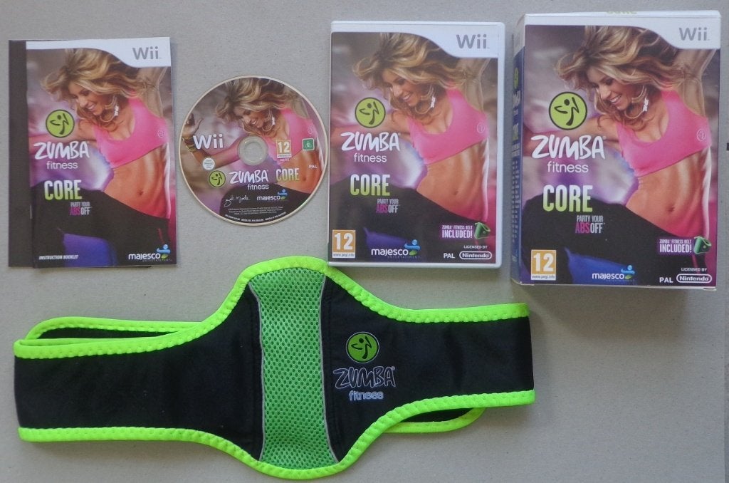 Zumba Fitness Core + Riem voor de Nintendo Wii Compleet, Spelcomputers en Games, Muziek, 1 speler, Ophalen of Verzenden, Zo goed als nieuw