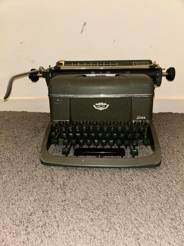 Vintage Halda Star Typemachine, Ophalen of Verzenden, Gebruikt