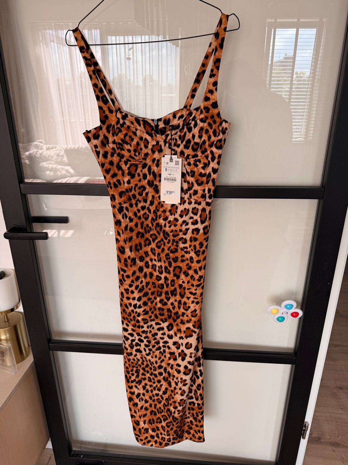 Nieuw Tijgerprint Jurk met Korsetdetail - Maat S, Ophalen of Verzenden, Nieuw, Maat 36 (S), Meerkleurig