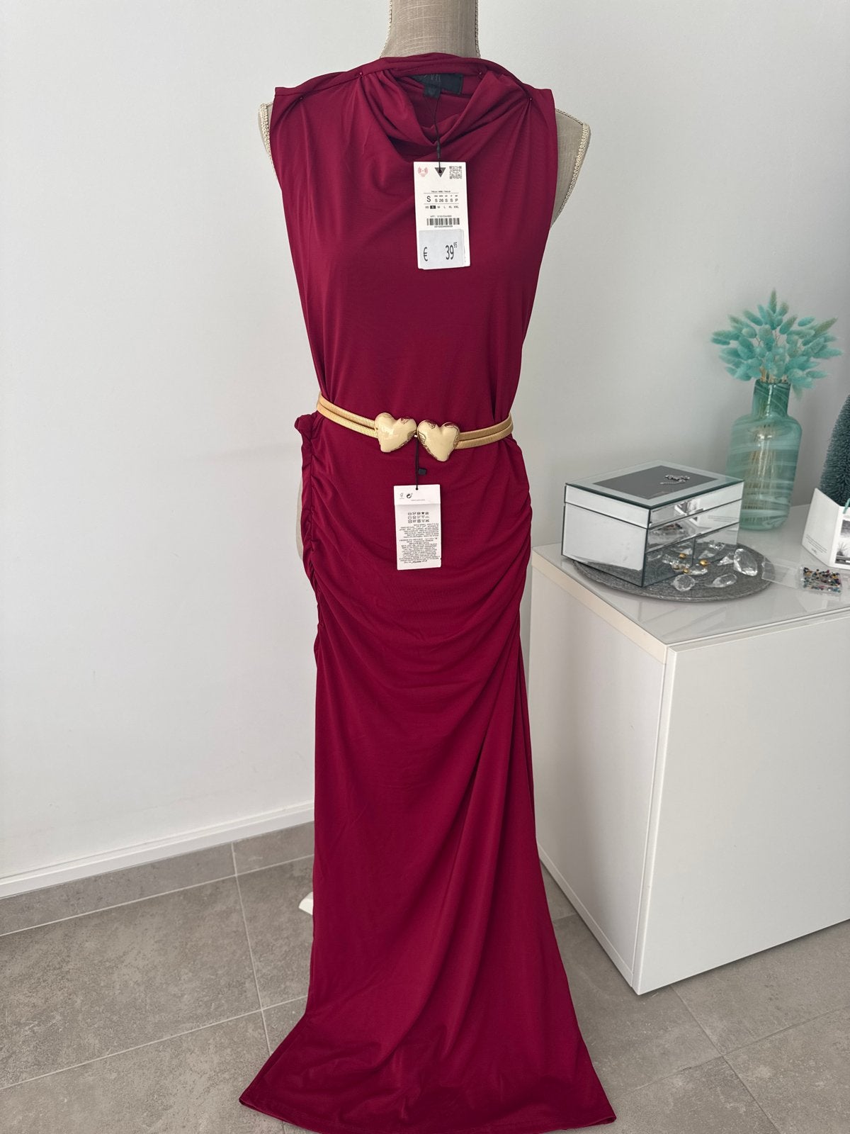 Nieuwe Zara Avondjurk Maat S, Ophalen of Verzenden, Nieuw, Maat 36 (S), Rood