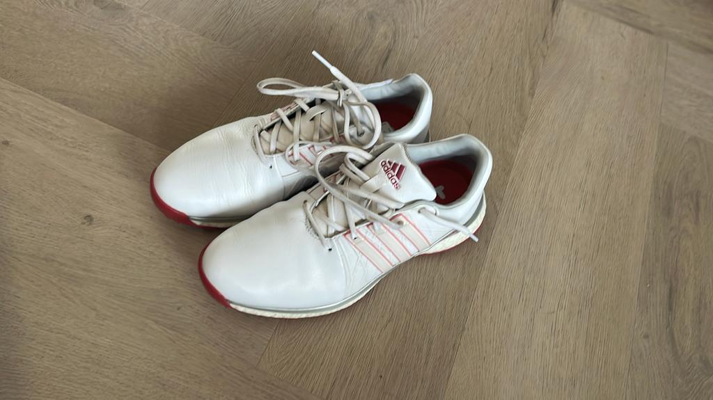 Adidas golfschoenen dames - wit/roze maat 40, Ophalen, Gebruikt, Schoenen, Overige merken