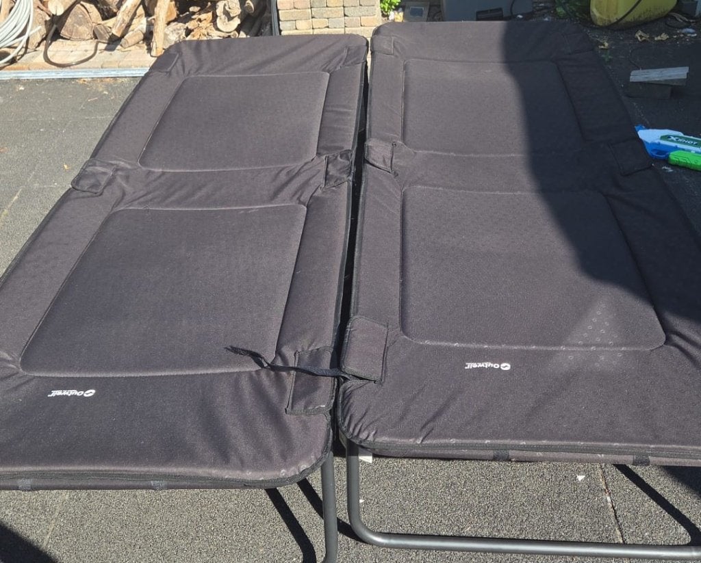 2x Outwell stretcher/ligbedden/campingbedden, Caravans en Kamperen, Ophalen, Gebruikt, Overige