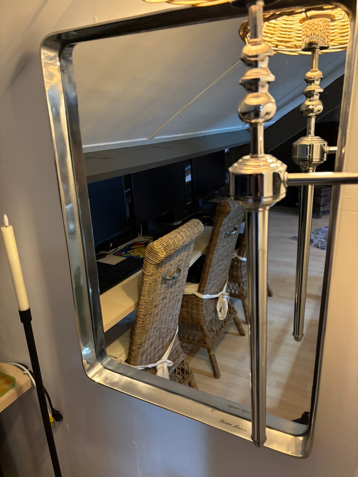 Riviera maison spiegel, Ophalen, Minder dan 50 cm, Zo goed als nieuw, Minder dan 100 cm