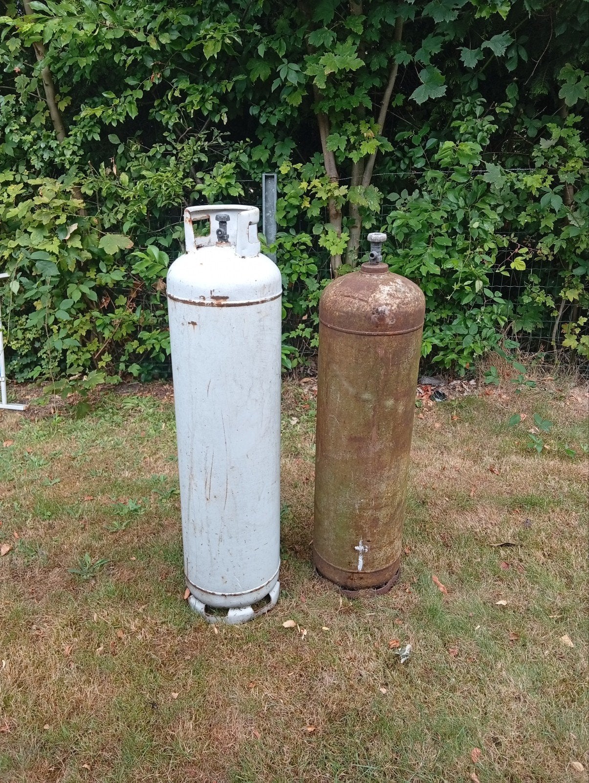 2 grote gasflessen, Tuin en Terras, Tuinhaarden, Ophalen