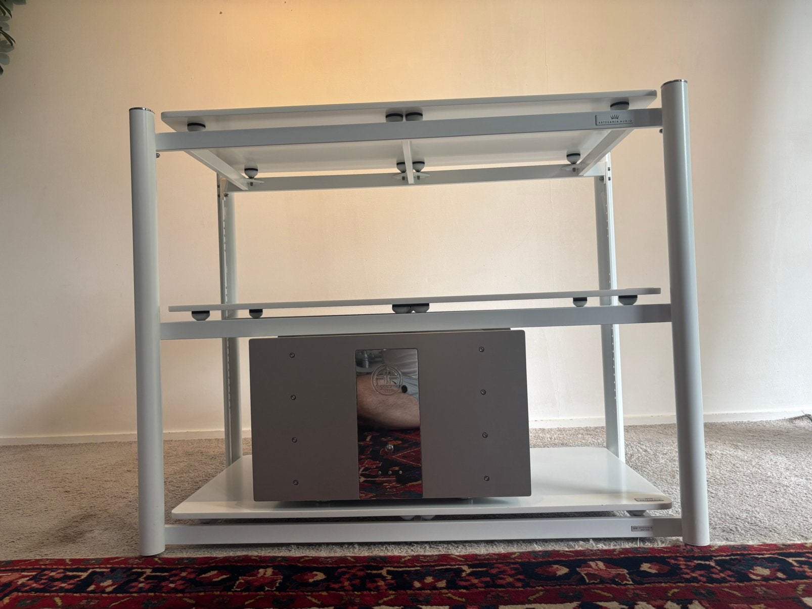 Artesania classic line audio rack met Krion plateaus, Ophalen, Gebruikt