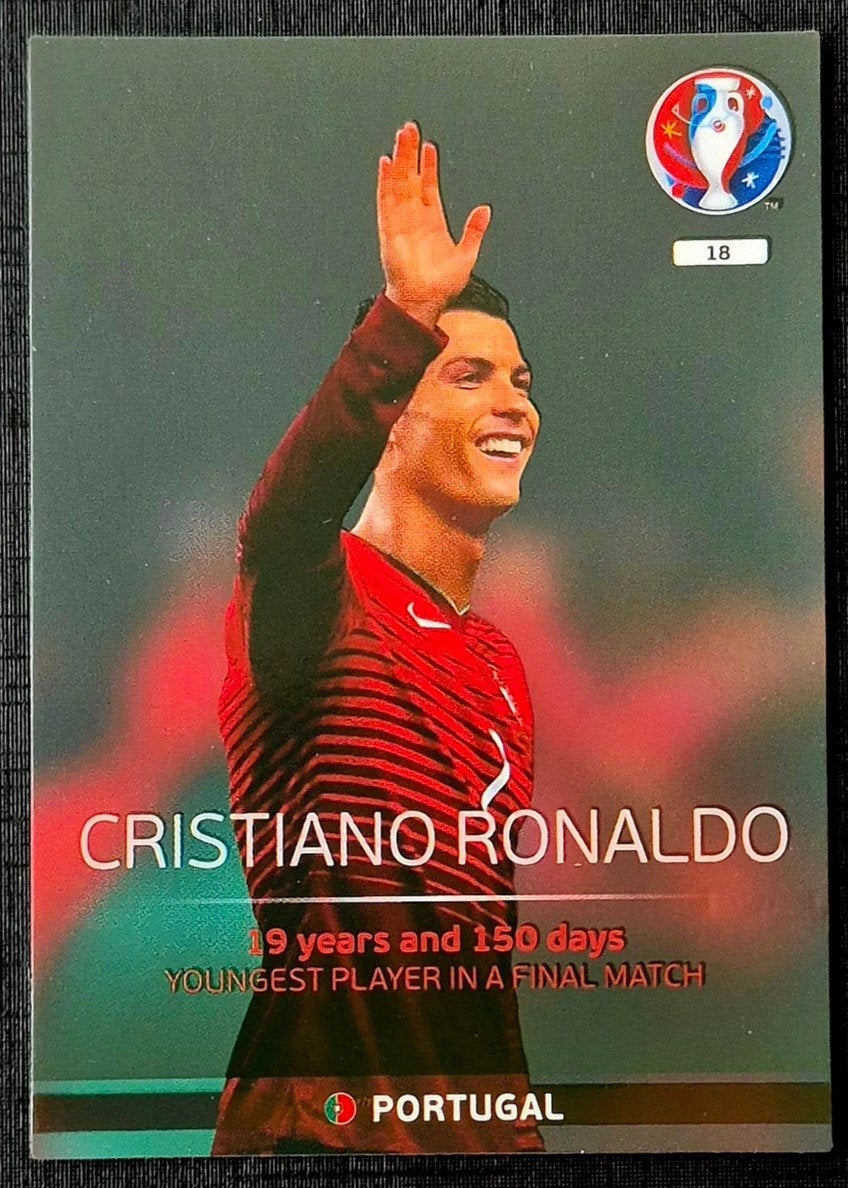 Panini Cristiano Ronaldo - Portugal, EK 2016, Ophalen of Verzenden, Zo goed als nieuw, Buitenlandse clubs, Poster, Plaatje of Sticker