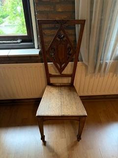 Eiken klasieke stoel, Ophalen, Gebruikt, Frans, Bruin