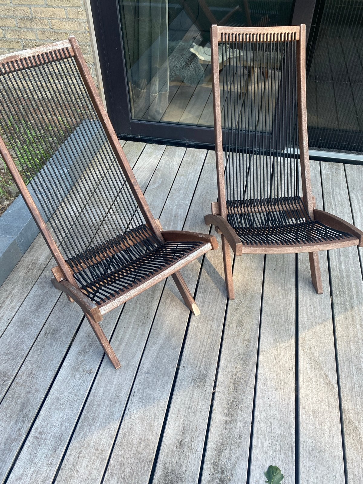 2x IKEA Opknapper tuinstoelen, Tuin en Terras, Tuinstoelen, Ophalen, Gebruikt, Hout, Inklapbaar