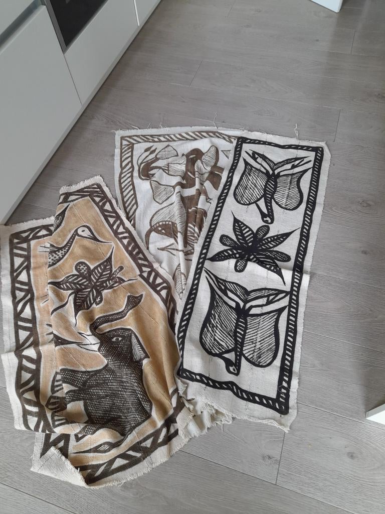 SENUFO modderdoeken Mali, Antiek en Kunst, Ophalen of Verzenden