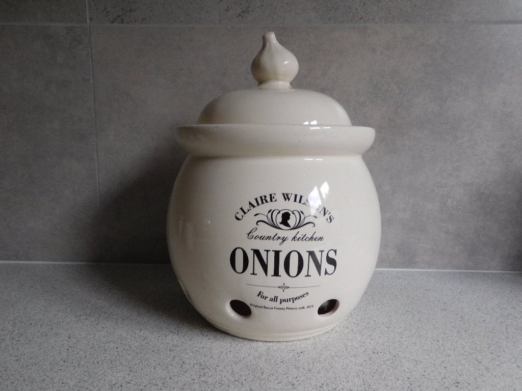 Uien Pot Onions Claire Wilson, Pot, Bus of Blik, Met deksel, Ophalen of Verzenden, Zo goed als nieuw