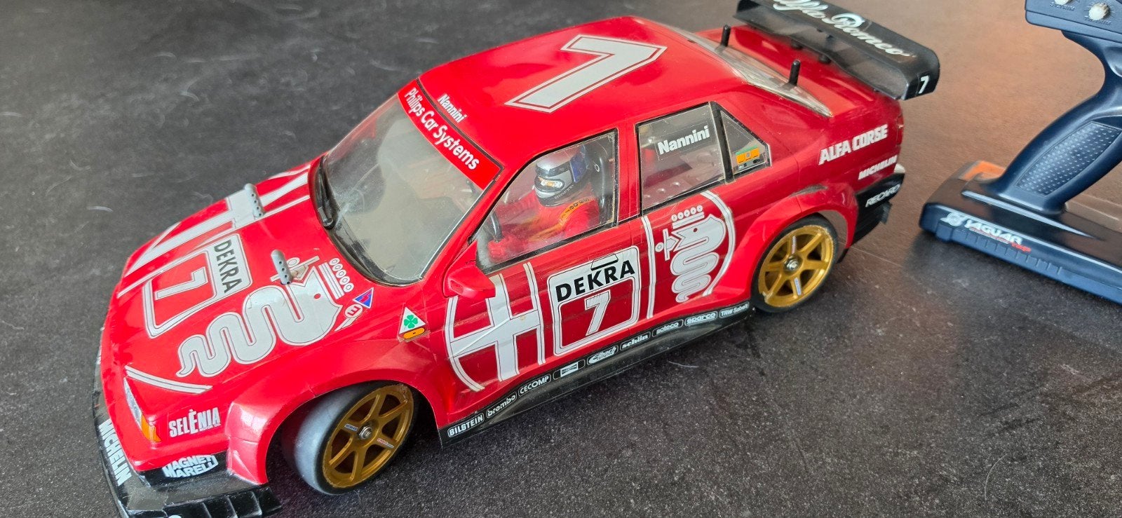 Tamiya TA02 alfa met frp chassis, Hobby en Vrije tijd, Modelbouw | Radiografisch | Auto's, Ophalen of Verzenden, Gebruikt