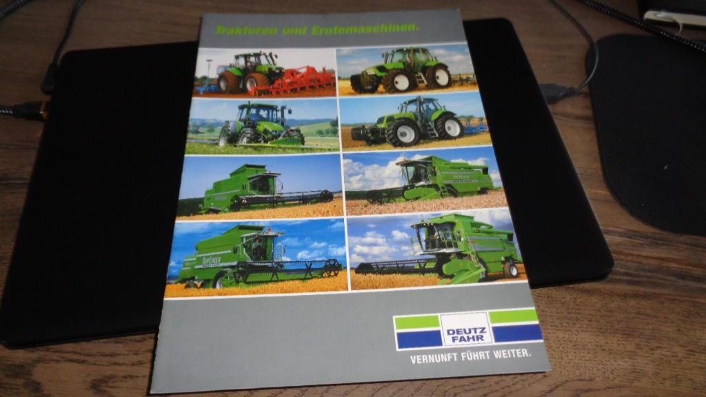 Folder DEUTZ FAHR Traktoren und Erntemaschinen, Verzenden, Nieuw, Overige merken