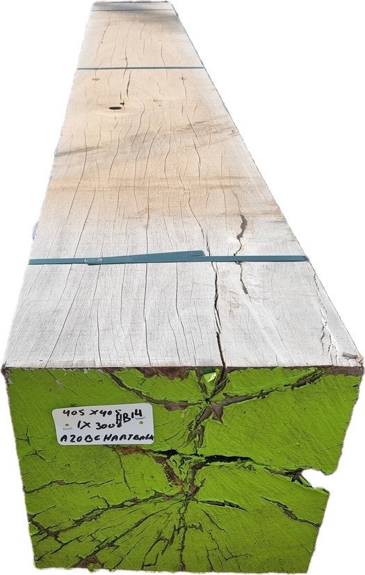 40x40 cm hardhout 3.00 meter - nr: HB14, Ophalen, Planken, Nieuw, Hardhout