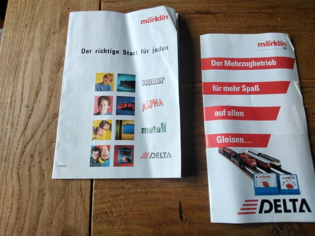 Marklin  trein Duits talig folder materiaal, Hobby en Vrije tijd, Modeltreinen | H0, Ophalen of Verzenden, Wisselstroom, Boek, Tijdschrift of Catalogus