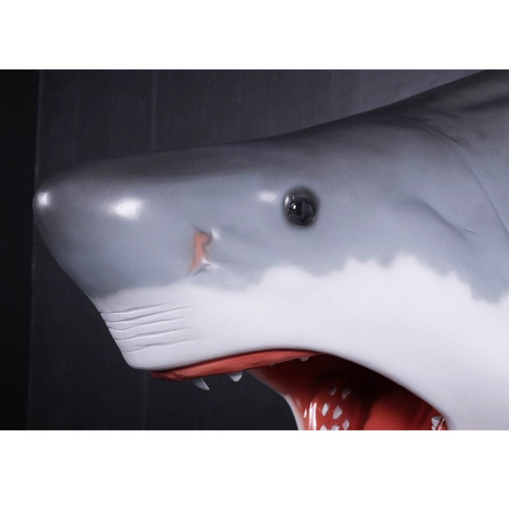 Shark Great White Head 25 cm - Haaienkop deco polyester, Ophalen, Nieuw, Insect, Overige typen
