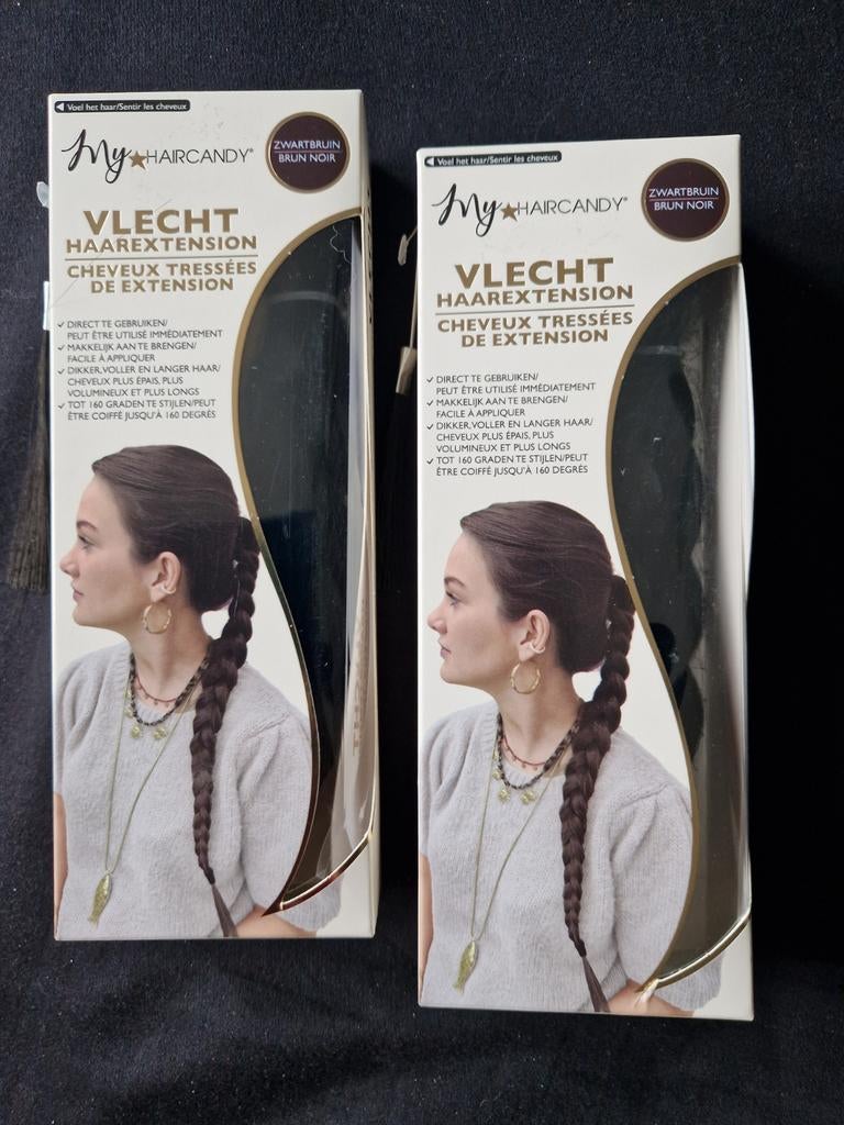 My Haircandy Vlecht Haar Extension Zwartbruin, Sieraden, Tassen en Uiterlijk, Uiterlijk | Haarverzorging, Nieuw, Pruik of Haarverlenging