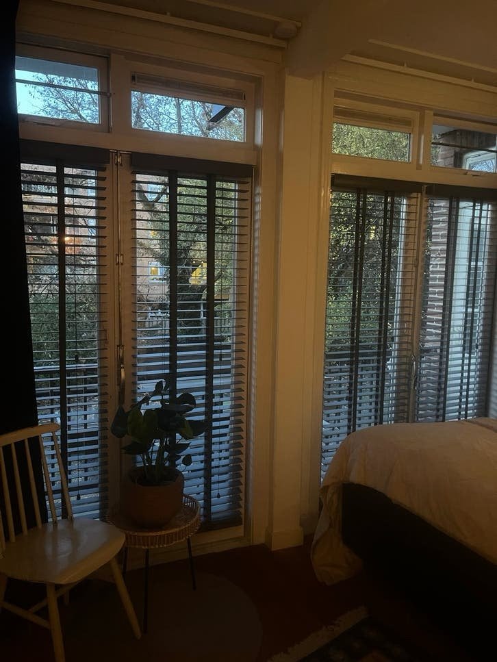 Houten jaloezieën 60x130 cm - Grijs, Overige merken, Hout, Nieuw, Ophalen of Verzenden