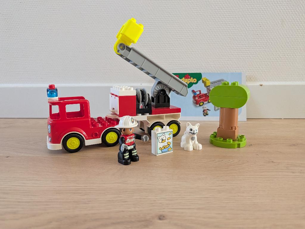 ZGAN en Compleet! Lego Duplo brandweerauto 10969, Overige thema's, Ophalen of Verzenden, Duplo, Complete set