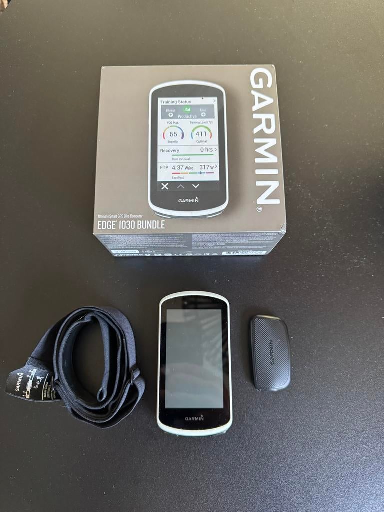 Garmin Edge 1030 met hartslag- en snelheidssensor, Fietsen en Brommers, Fietsaccessoires | Fietscomputers, Ophalen of Verzenden