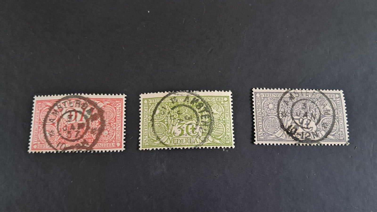 NederlanHele serie Tuberculose zegels 1906. Met ontwaarding., Postzegels en Munten, Postzegels | Nederland, Ophalen of Verzenden
