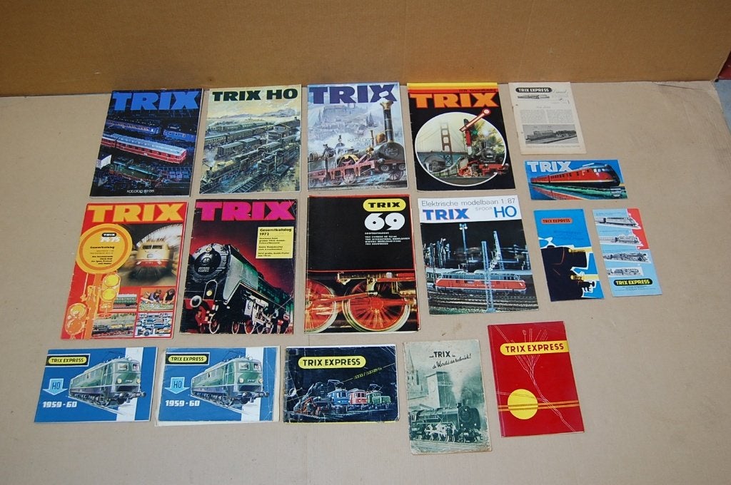 TRIX CATALOGI., Gebruikt, Gelijkstroom, Trix, Boek, Tijdschrift of Catalogus