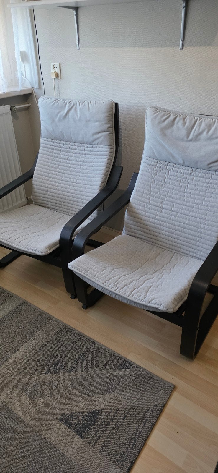 2 IKEA stoelen met afneembare en wasbare hoezen, Ophalen, Gebruikt, Twee, Stof