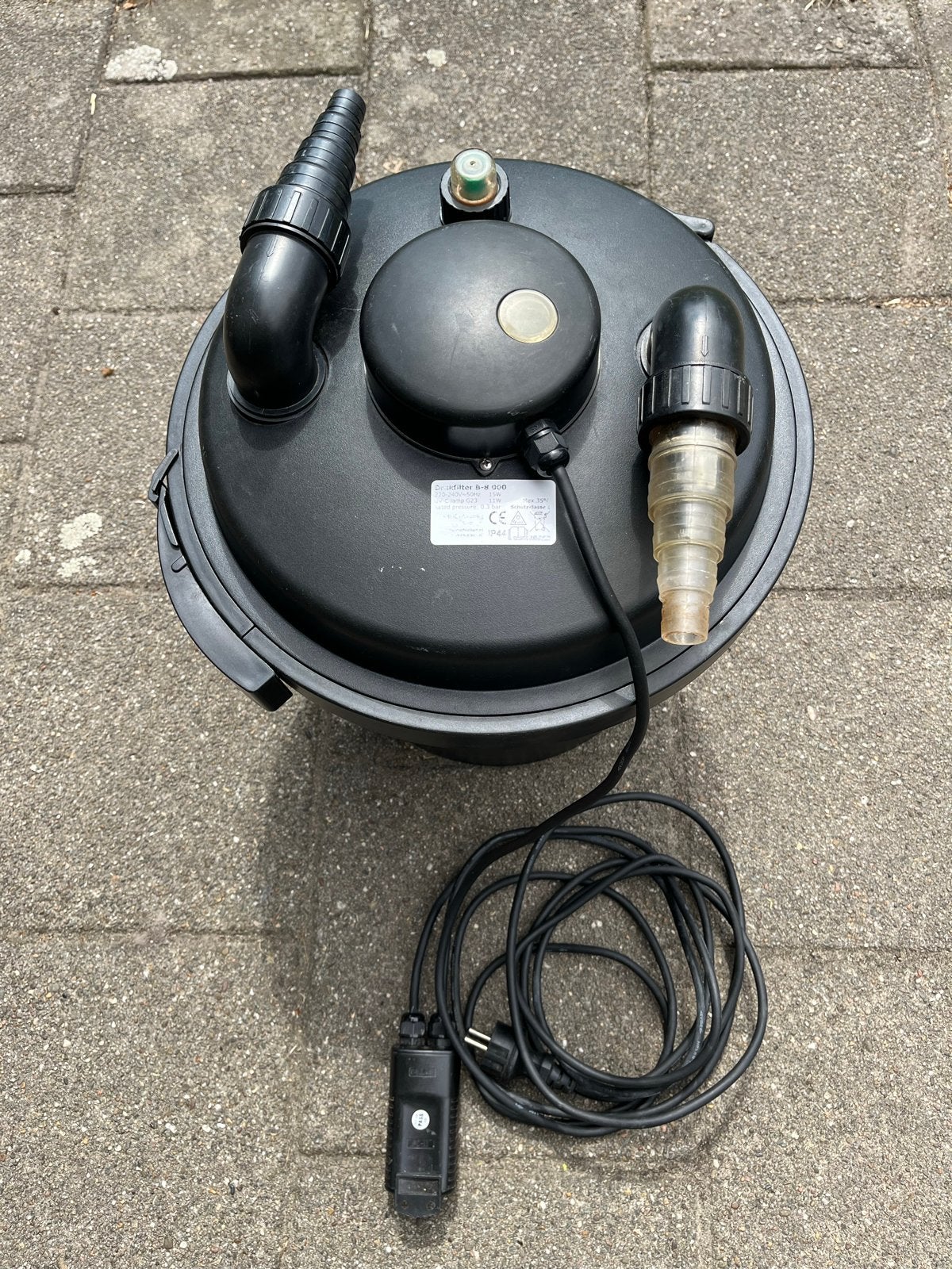 Drukfilter 8000 vijverfilter met UV-C lamp, Ophalen of Verzenden, Gebruikt, Vijverfilter