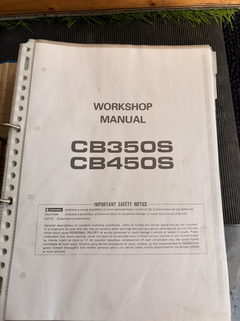 Honda CB350S CB450S Werkplaatshandboek (kopie), Motoren, Handleidingen en Instructieboekjes, Ophalen of Verzenden, Honda