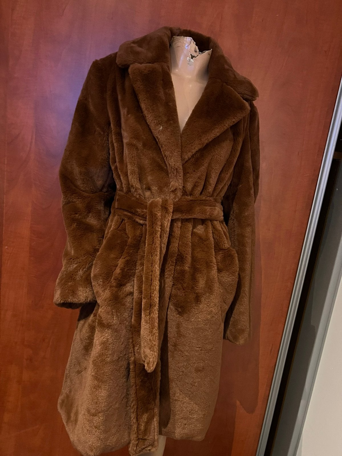 VILA teddy jas met ceintuur maat M zgan, Kleding | Dames, Maat 38/40 (M), Bruin, Vila, T