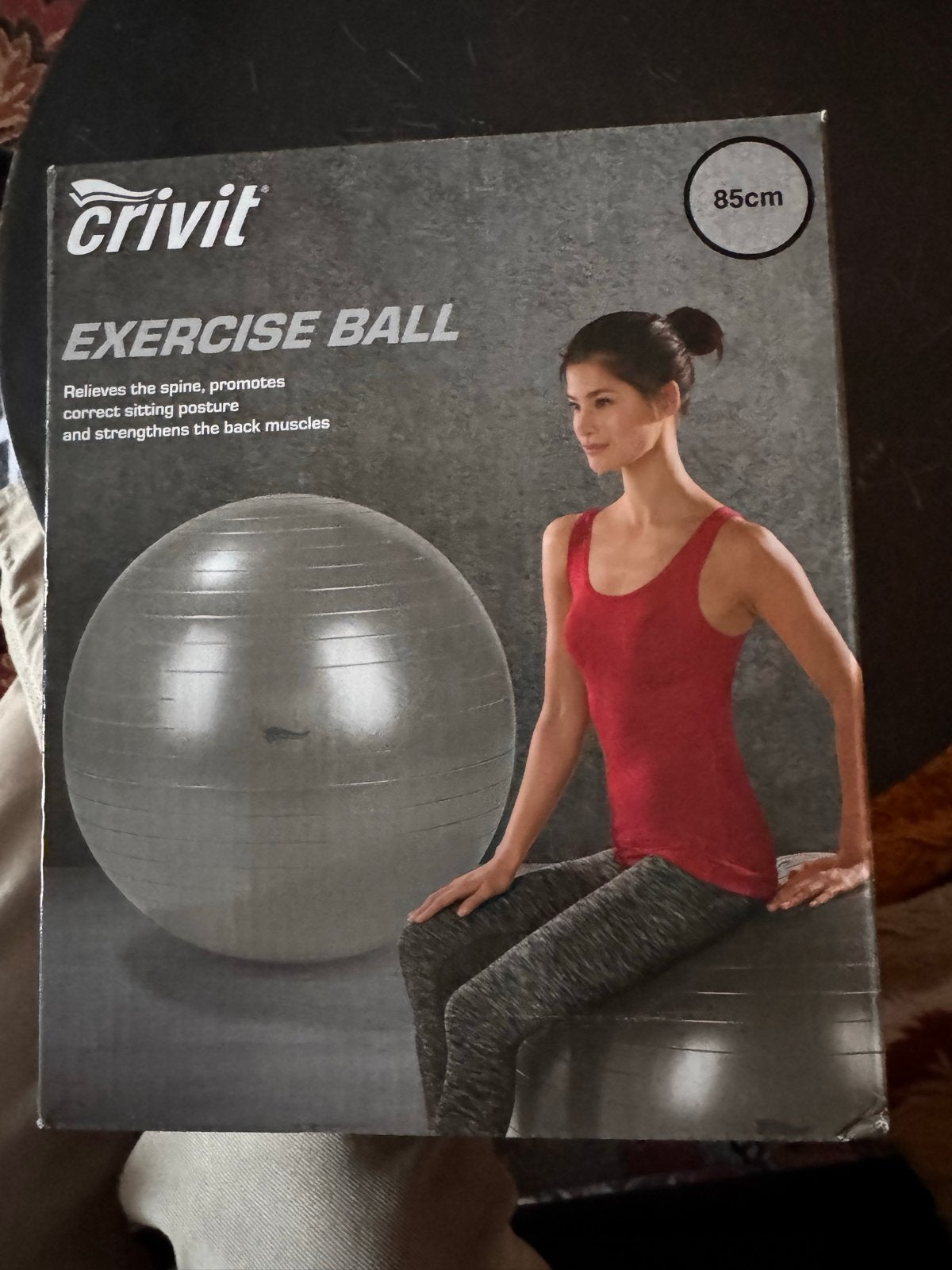 Crivit Exercise Ball 85cm - Nieuw in doos, Ophalen of Verzenden, Nieuw, Rug, Fitnessbal