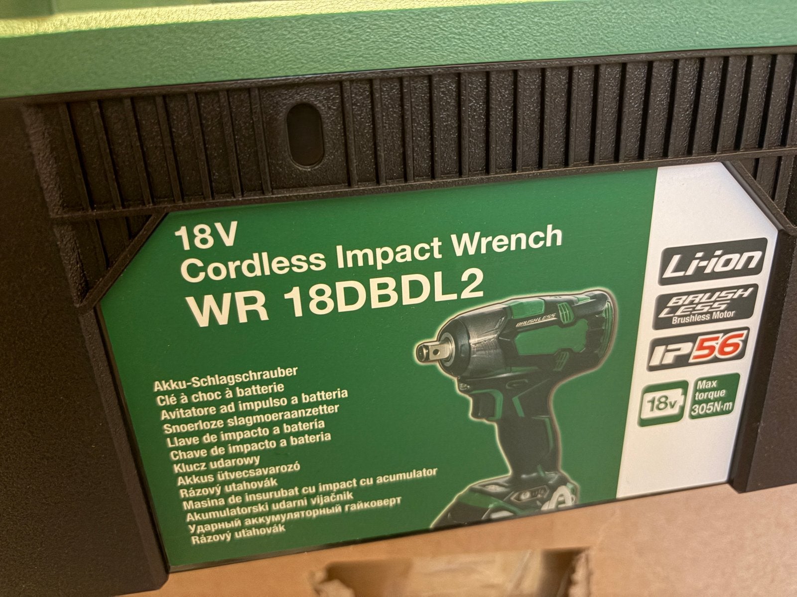HiKOKI WR 18DBDL2 Accu Slagmoersleutel met 5ah accu, Ophalen, Gebruikt, Boor- en Schroefmachine, Variabele snelheid