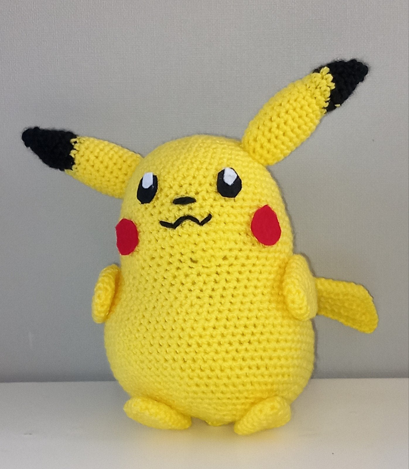 Gehaakte Pikachu Knuffel - Handgemaakt Pokémon Speelgoed, Overige merken, Overige typen, Ophalen of Verzenden, Zo goed als nieuw