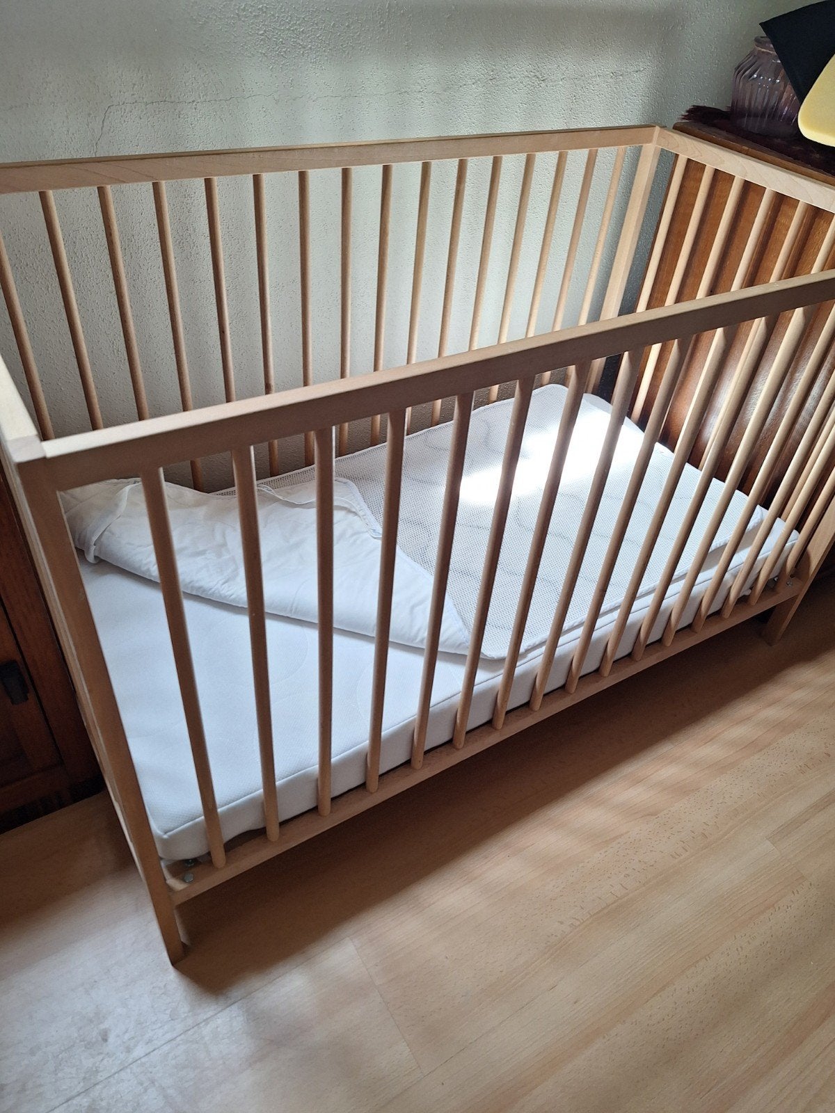 Houten kinderledikant met matras, Ophalen, Gebruikt, Ledikant
