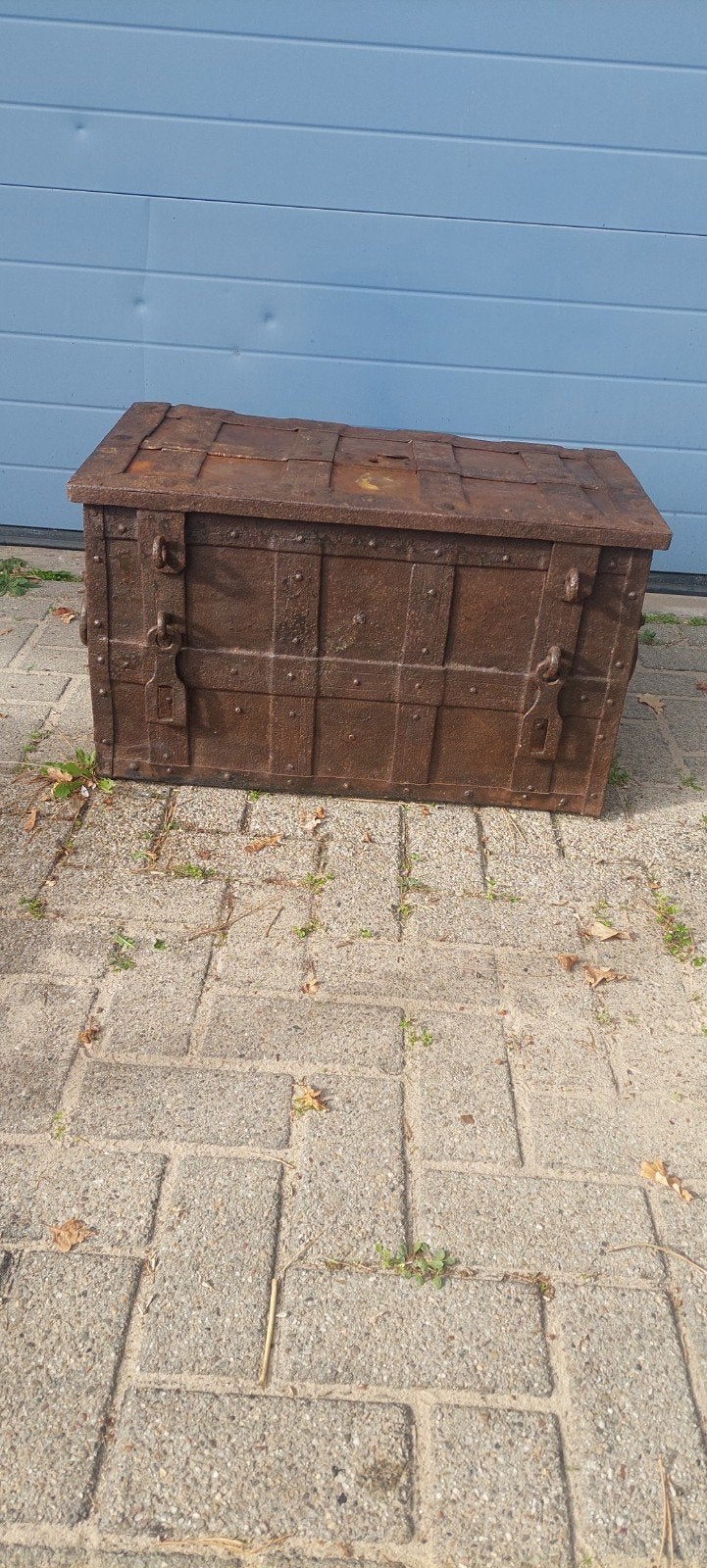 Antieke 17 eeuwse Neurenberg geldkist, Ophalen of Verzenden