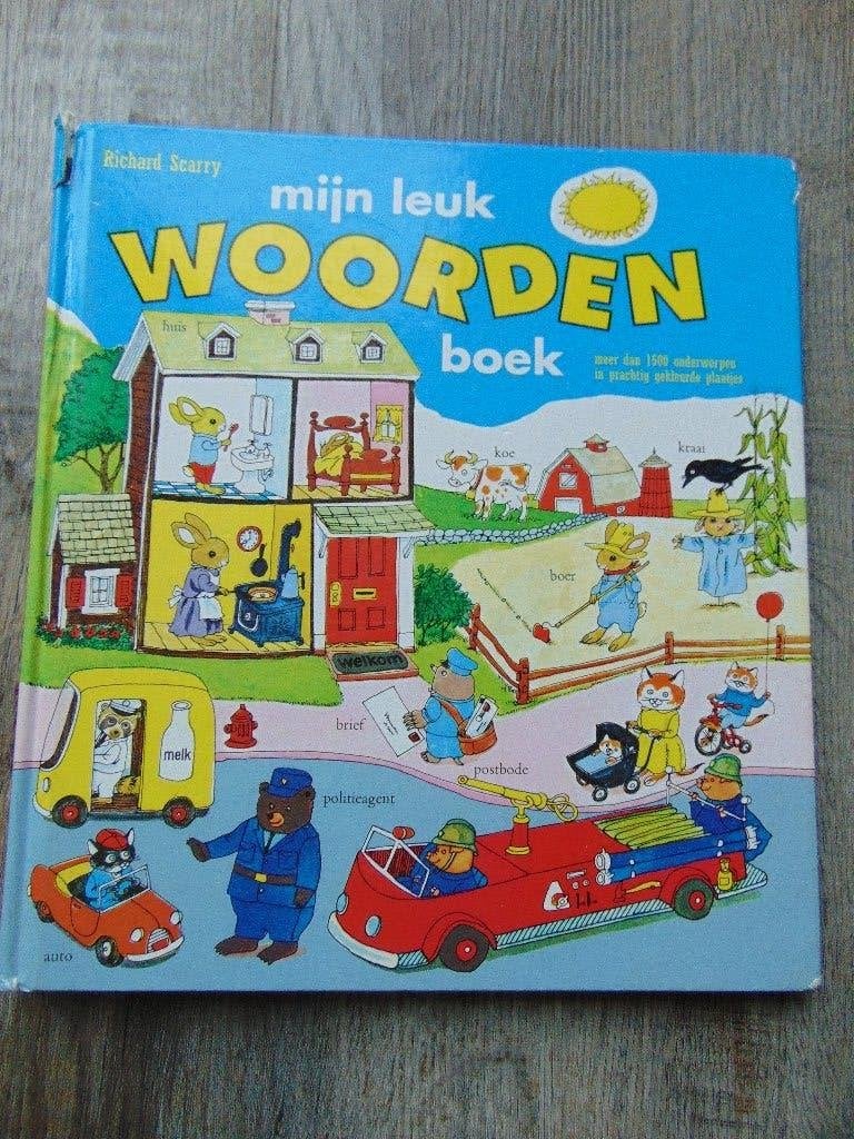 Mijn leuk woordenboek - hardcover boek - Richard Scarry, Boeken, Ophalen of Verzenden, Gelezen, Richard Scarry, Fictie algemeen