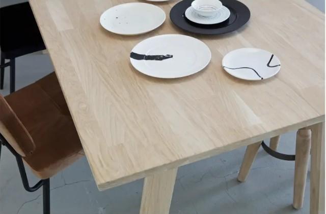 WOOOD tafelblad Tablo eiken onbehandeld 24 mm 140 x 75 cm, Huis en Inrichting, Tafels | Eettafels, Ophalen, 100 tot 150 cm, Nieuw