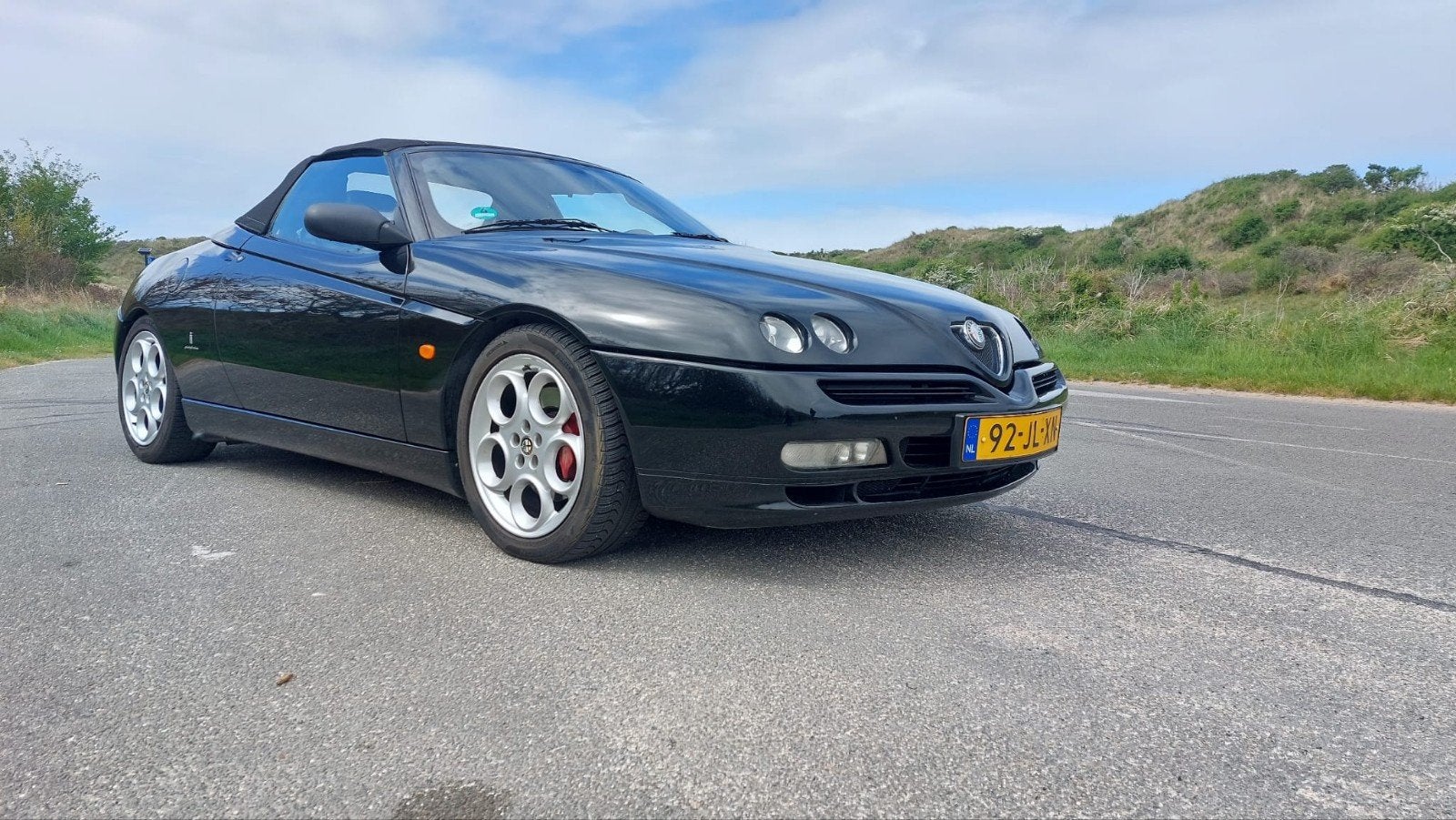 Spider 3.0 V6 24V, Auto's, Alfa Romeo, Particulier, Spider, Benzine, Cabriolet, Handgeschakeld, Zwart, Zwart, Leder, Voorwielaandrijving
