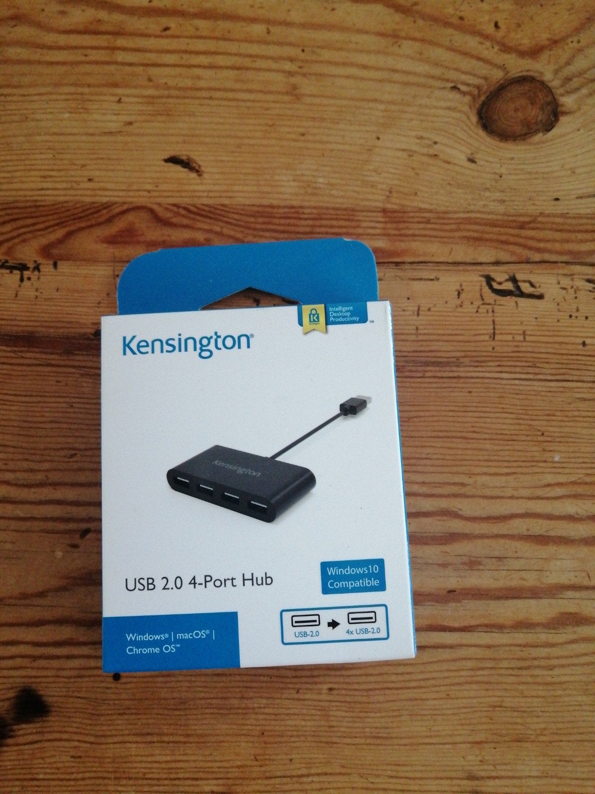 Kensington USB 2.0 4-Poorts Hub - Nieuw in doos, Computers en Software, USB Sticks, Ophalen of Verzenden, Nieuw, Kensington