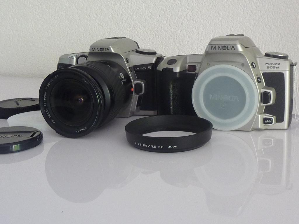 Minolta Dynax 5 + Dynax 505 si body, Ophalen, Gebruikt, Spiegelreflex, Minolta